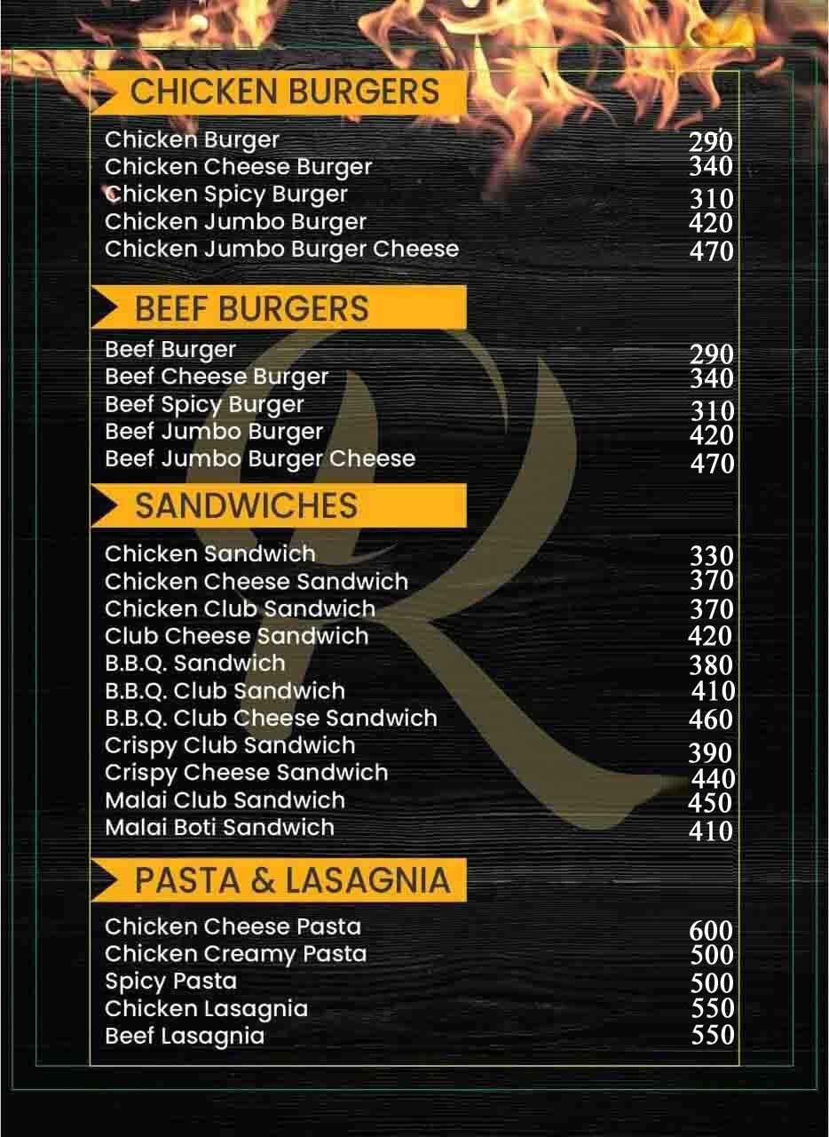 Rao Rajput Restaurant Menu