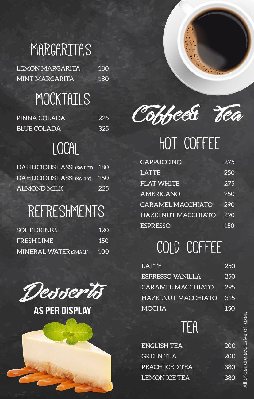 Flavors Cafe Menu - Food Pakistan