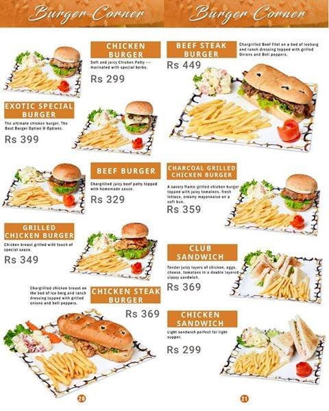 Options An Exotic Restaurant menu page 12