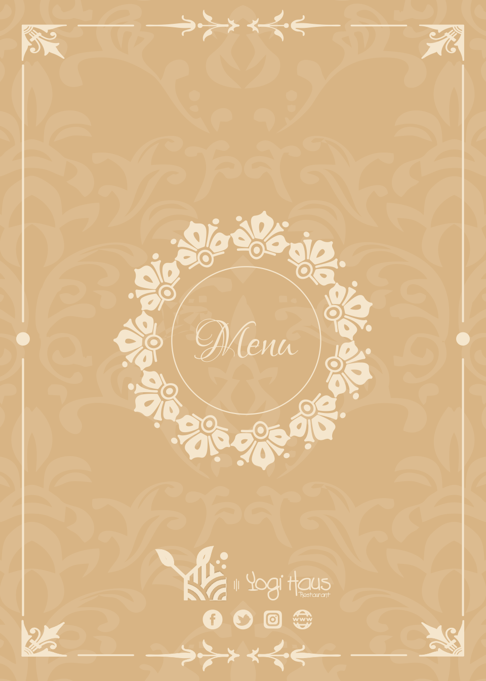 Yogi Haus Restaurant menu page 1