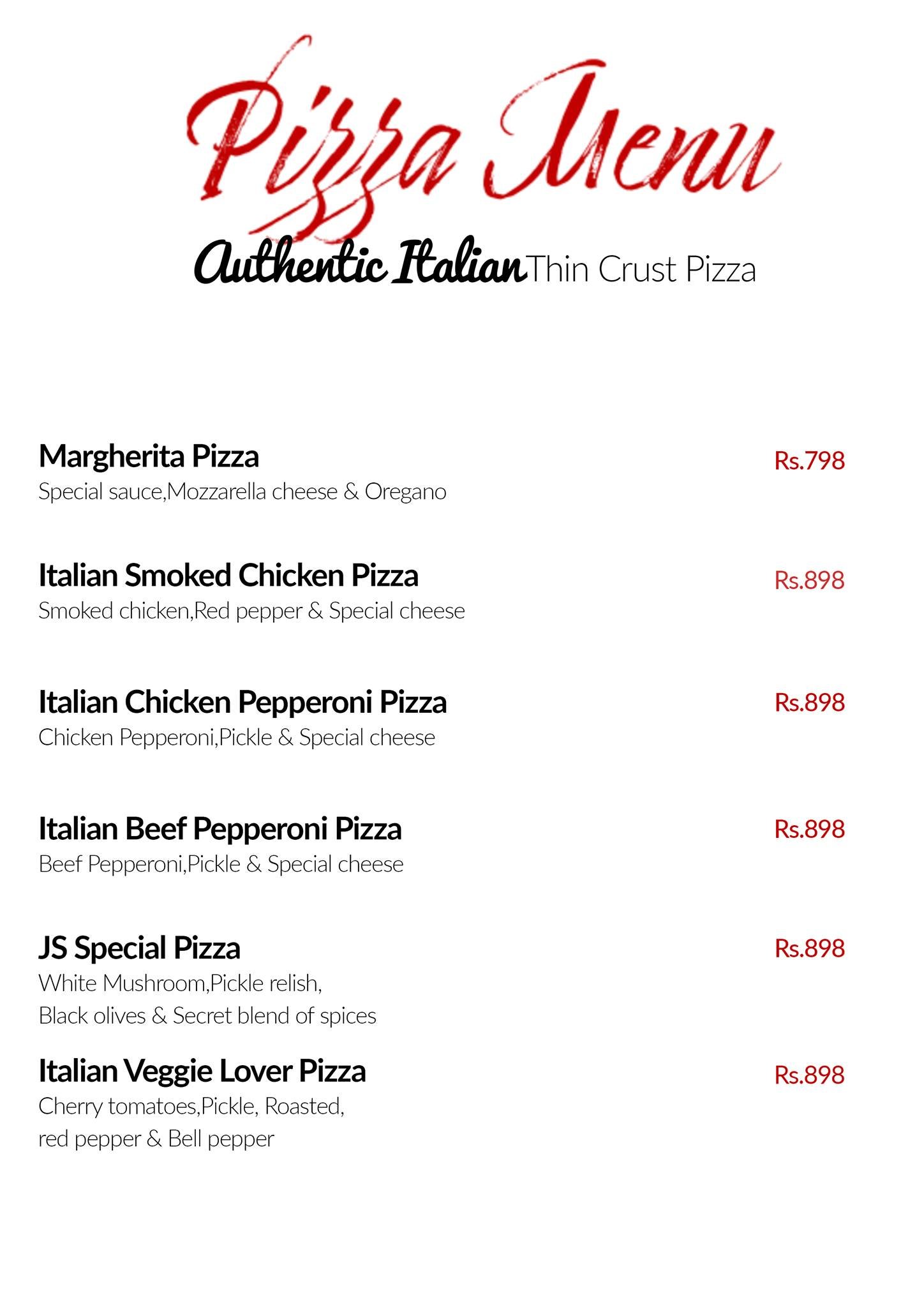 Jalal Sons menu page 4