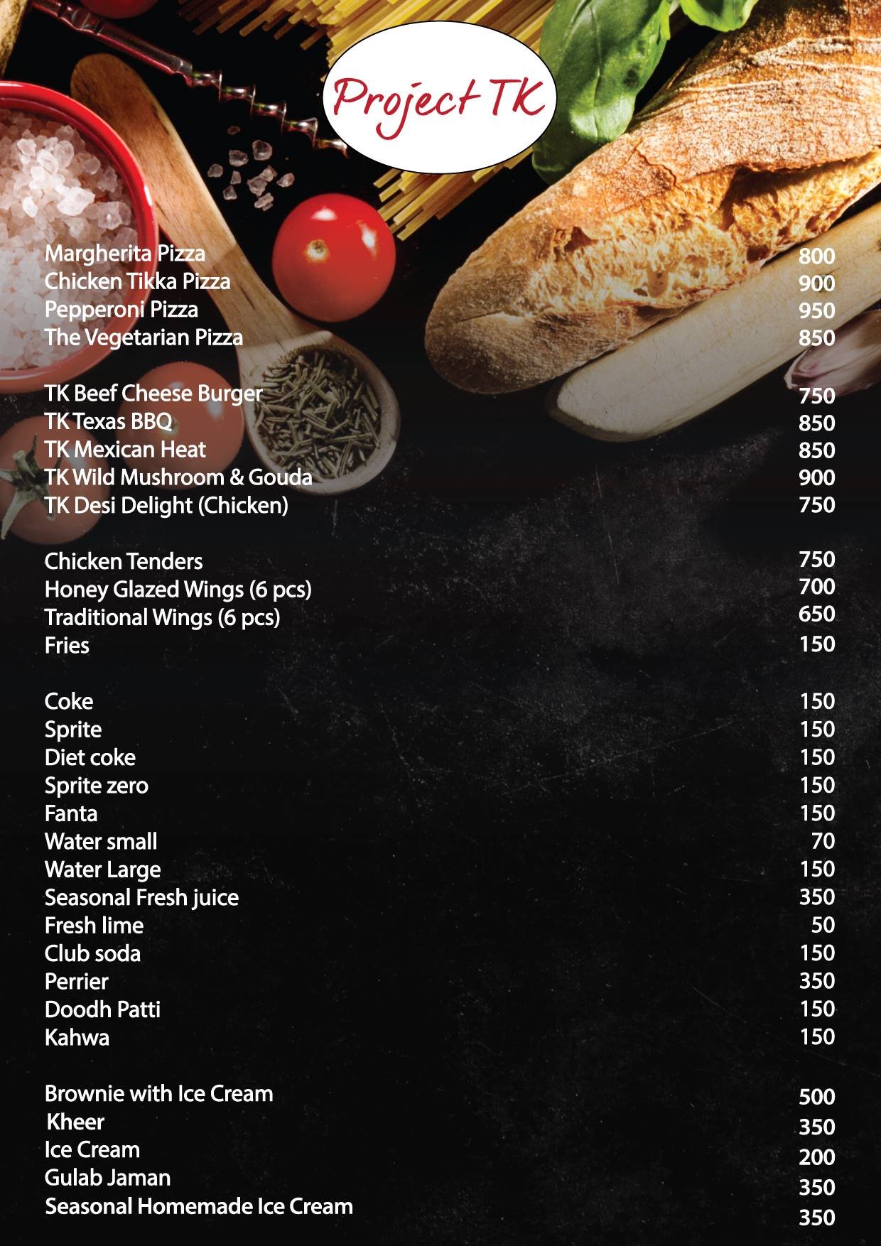 Patli Galli menu page 2