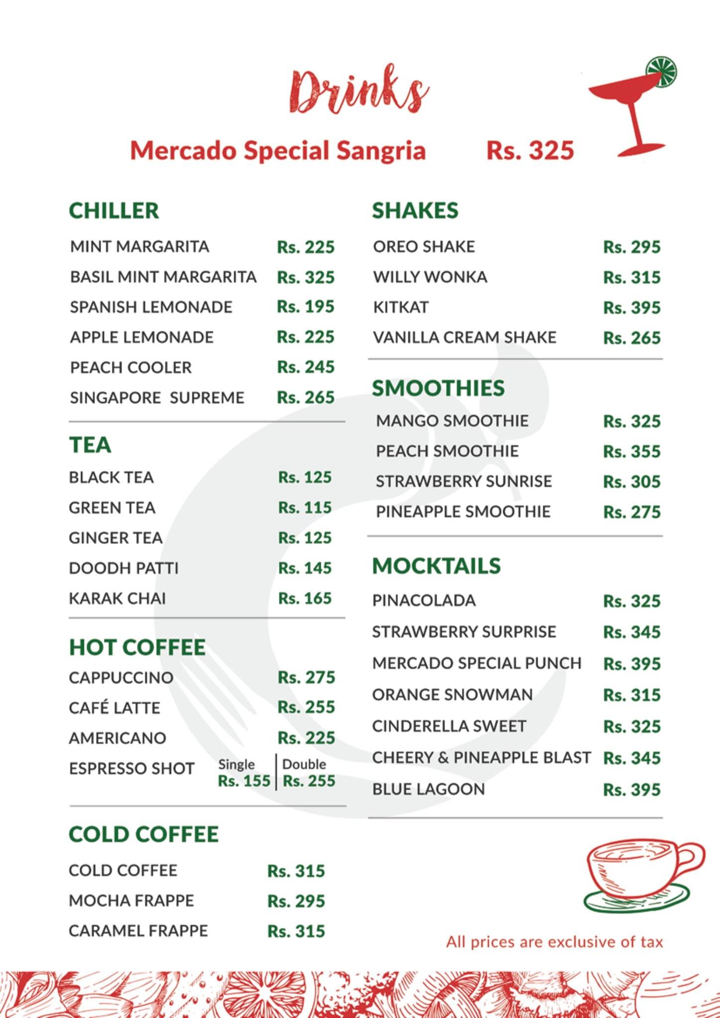 Mercado Cuisine menu page 3
