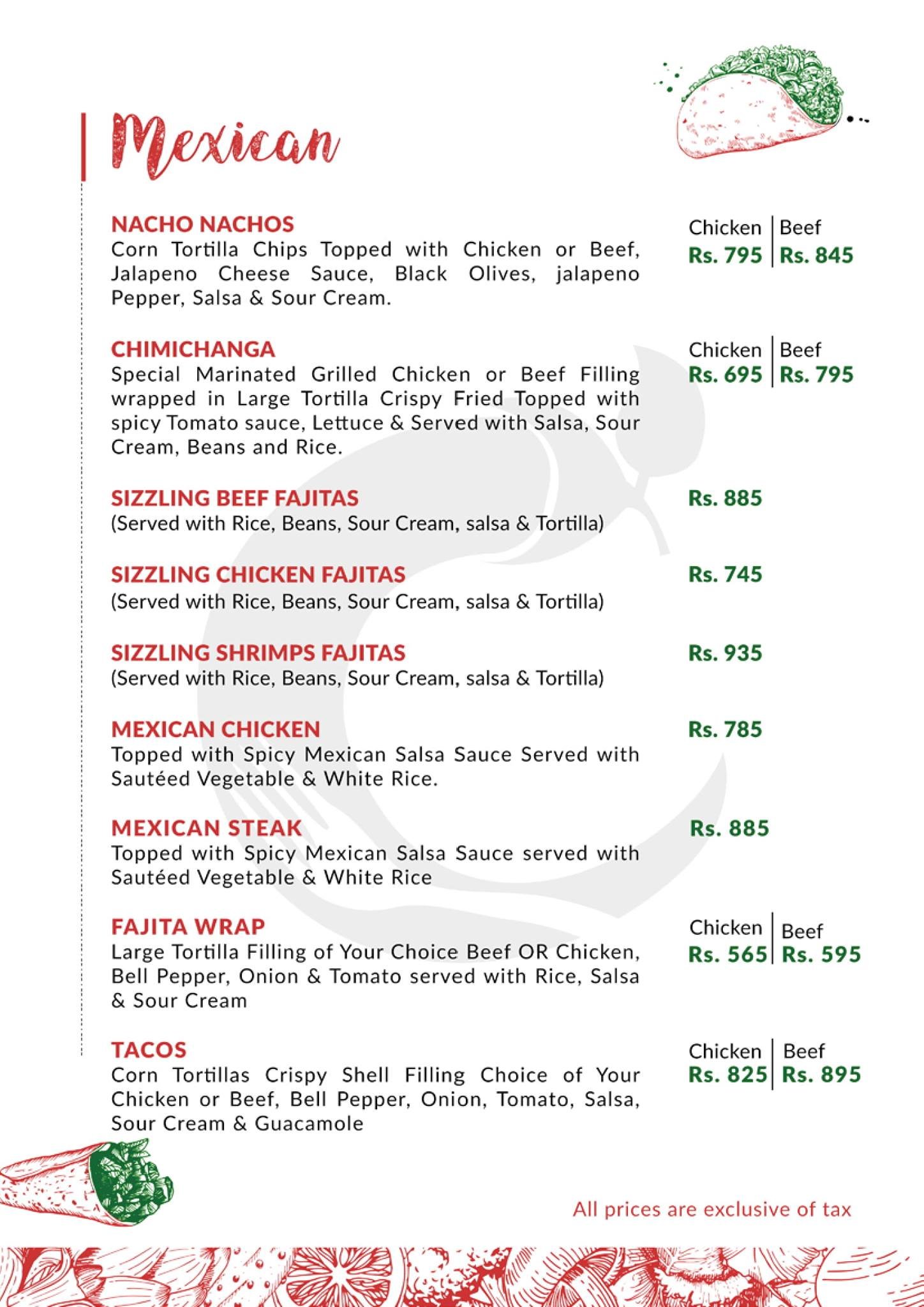Mercado Cuisine menu page 13