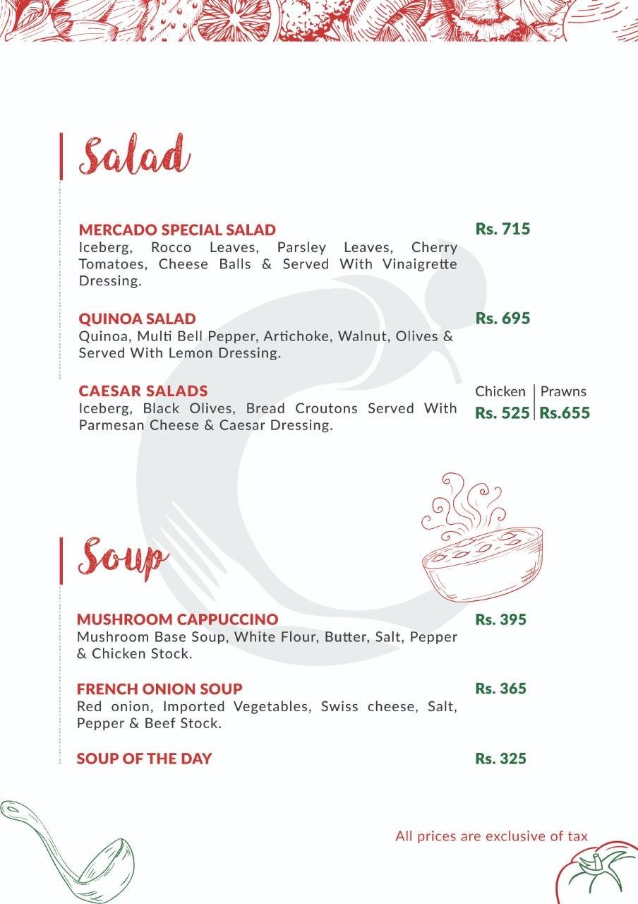 Mercado Cuisine menu page 14